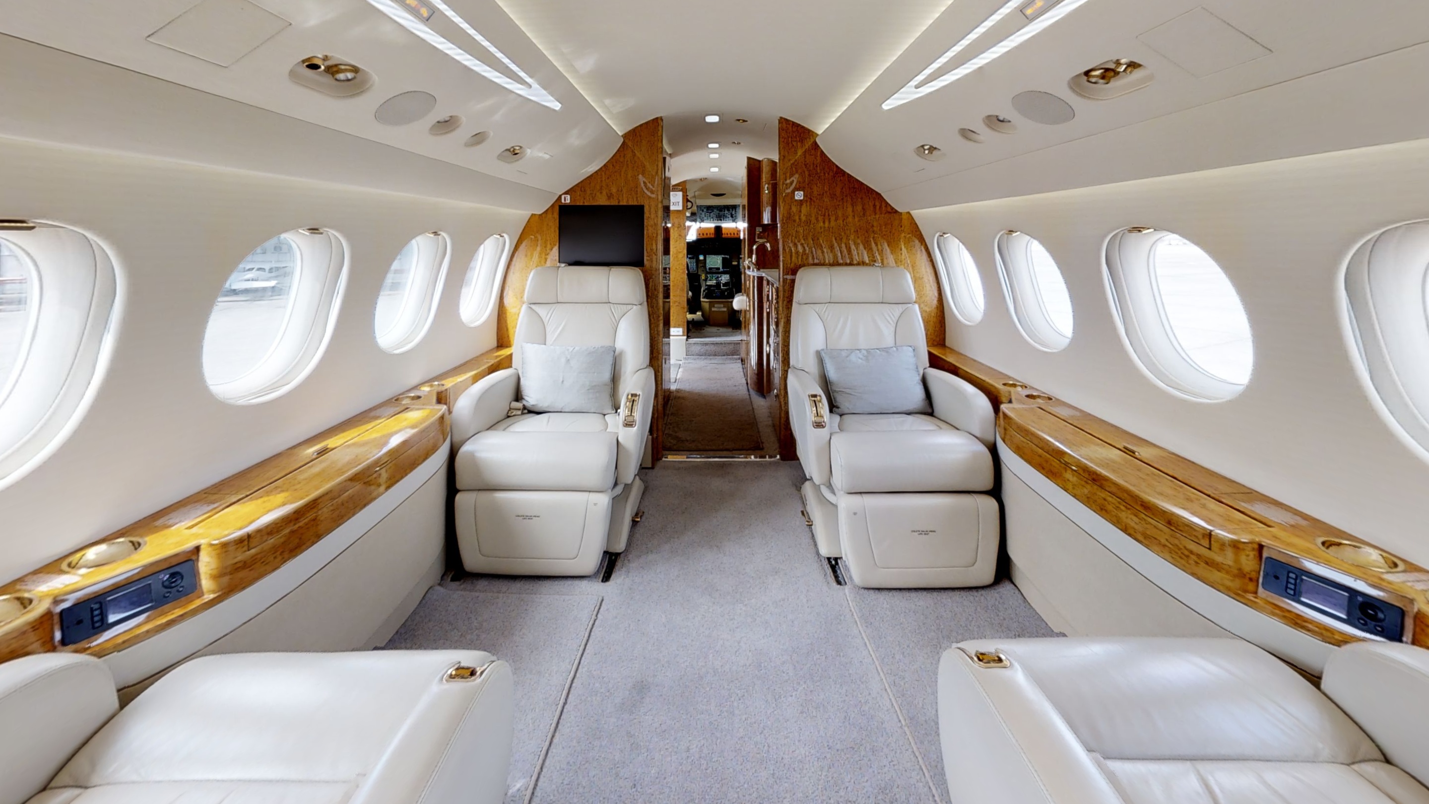 Private Jet Falcon 7X visual used for aviation review